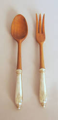 Tiffany  Co sterling silver handled salad fork and spoon