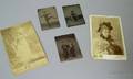 Three Tintypes and Two Signed Cabinet Cards