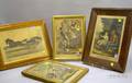 Four Framed 19th Century Handcolored Lithographs