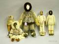 Five Handcrafted American Eskimo Dolls