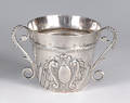 English silver caudle cup ca 17111712
