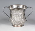 Georgian silver caudle cup ca 17611762