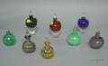 Eight Contemporary Art Glass Perfume Bottles