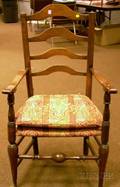Provincial English Oak Slatback Armchair