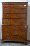 George III Inlaid Mahogany and Mahogany Veneer ChestonChest