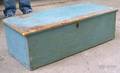 Light Bluepainted Pine Dovetailconstructed Storage Box