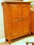 Country Pine Paneled TwoDoor Storage Cabinet