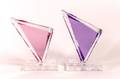 Pair of Lucite Acrylic Geometric Sculptures