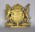 Cast brass crest trade sign