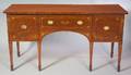 Edwardian Boxwood Inlaid Mahogany Sideboard