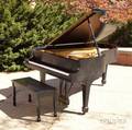 1941 Steinway  Sons Black Lacquered Model A Piano and Bench