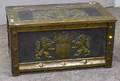 Europeanstyle Brass and Metalmounted Wooden Storage Chest