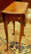 Diminutive Queen Anne Cherry Dropleaf Table