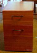 Modern Cherry TwoDrawer File Cabinet