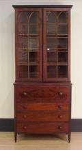 Sheraton mahogany bookcase