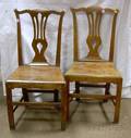 Two Provincial Georgian Side Chairs