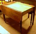 New York Classical Mahogany and Mahogany Veneer Dropleaf Table