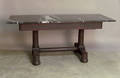 Empire marble top console table