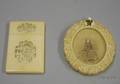Chinese Carved Ivory Card Case and Small Oval Frame