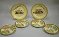 Pair of Royal Doulton Series Ware Plates and a Set of Four Royal Doulton Transfer Decorated Ceramic Plates