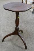 Octagonal Cherry and Maple Candlestand