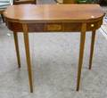 Federal Inlaid Mahogany and Mahogany Veneer Card Table