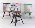 Three Philadelphia or Lancaster County Pennsylvania fanback windsor side chairs ca 1770
