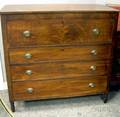 Late Federal Mahogany and Mahogany Veneer FourDrawer Chest
