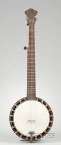 American FiveString Banjo probably by JH Buckbee c 1900