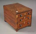 William IV Mahogany and Inlay Doublesided Storage Drawers