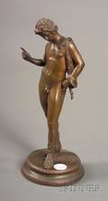 Small Italian Bronze Grand Tour Figure of Young Dionysius