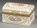 French Porcelain Jewelry Casket