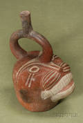 South American PreColumbian Stirrupspout Pottery Vessel
