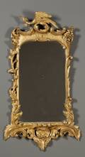 Continental Rococo Giltwood Looking Glass