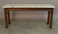 Chippendale style marble top pier table