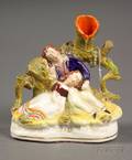 Staffordshire Figural Spill Vase