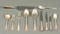 Partial S Kirk  Son Sterling Repousse Flatware Service