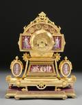 Napoleon III Giltbronze and Porcelainmounted Mantel Clock