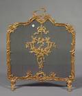 Louis XV Style Ormolu and Mesh Fire Screen