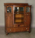 Depression oak china cabinet