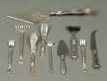 Ten American Sterling Flatware Serving Pieces