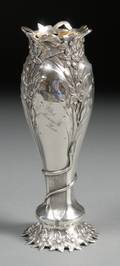 Shiebler Art Nouveau Sterling Trophy Bud Vase