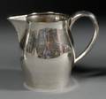 NG Wood Arts  Crafts Hammered Sterling Trophy Pitcher