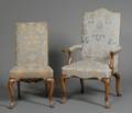 Set of Ten Early Georgian Style Carved Mahogany Dining Chairs