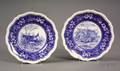 Set of Twelve Copeland Spode Earthenware Blue and White Game Bird Plates