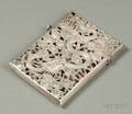 Chinese Export Reticulated Silver Card Case