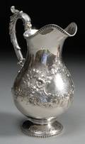 William Gale  Son Coin Silver Water Pitcher