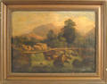 American oil on canvas landscape 19th c
