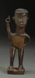 African Carved Wood Fetish Figure