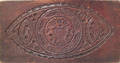 Carved mahogany cake board 19th c